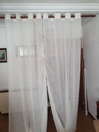 Cortinas nuevas de ojales