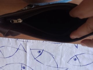 Tracolla unisex canvas e pelle