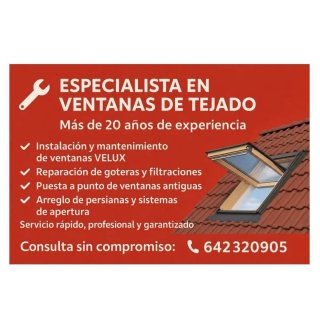 Especialista en ventanas de tejado