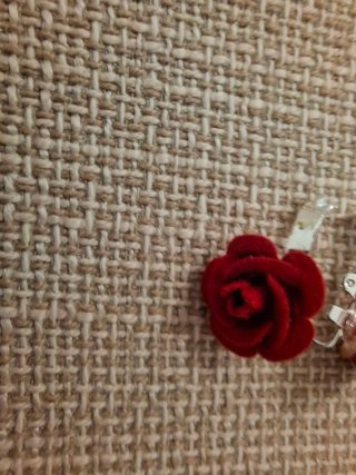 Orecchini Rose Rosse Argento