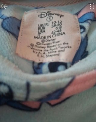 Blusa Pijama Disney Stitch Tamanho M 38/40