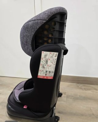 Silla coche niño gris y negro