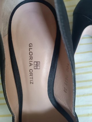 Zapatos tacón Gloria Ortiz negros talla 38