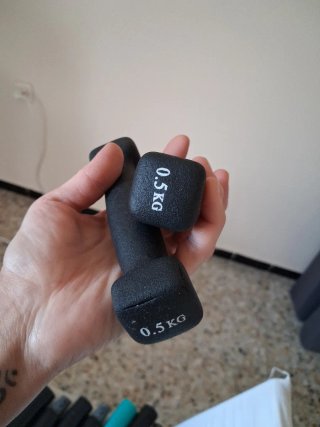 Hula hoop + 2 pesas 0,5 kg