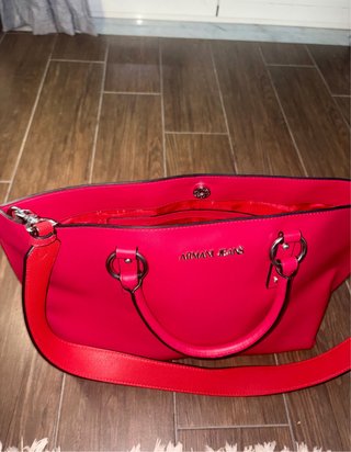 Borsa Armani Jeans Rossa Donna Shopping Spalla