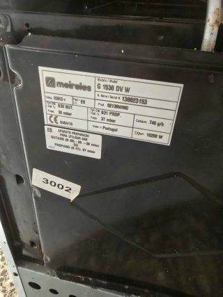 Cocina de gas Meireles con horno butano
