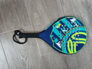 Pala de pádel junior azul y verde