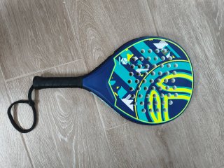Pala de pádel junior azul y verde