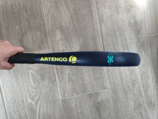 Pala de pádel junior azul y verde