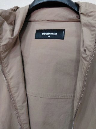 Dsquared2 K-Way Giacca Color Block Beige/Grigio