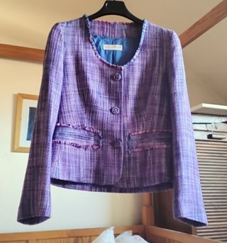 Chaqueta Purificación García Morada Talla 38