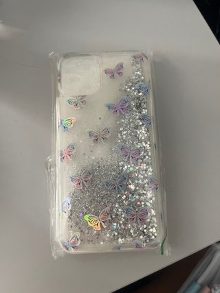 Funda iPhone 12 Mini Mariposas Glitter