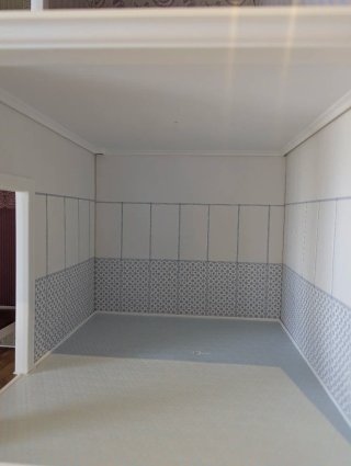 Casa de muñecas estilo victoriano