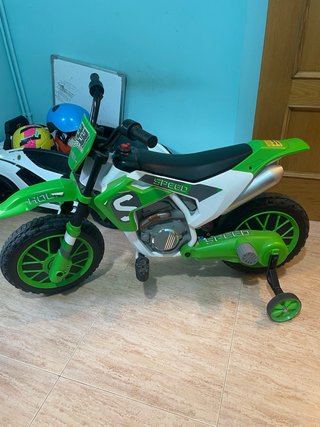 Moto Eléctrica Infantil con Ruedines