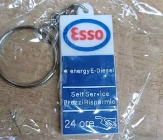 Portachiavi Distributore Benzina ESSO Vintage