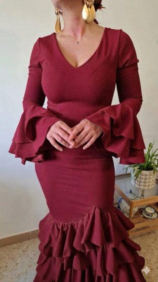 Traje de flamenca buganvilla TODAS LAS TALLAS