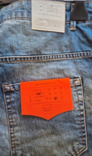 Bermuda jeans blu taglia 54