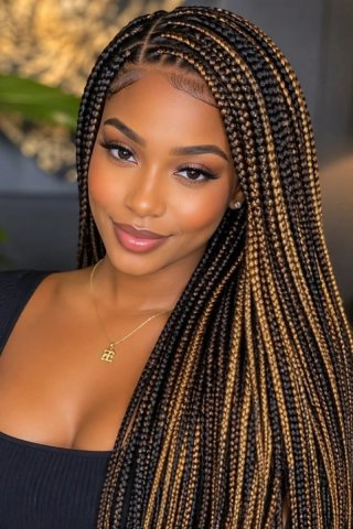 Trenzas africanas con extensiones