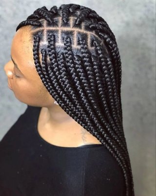 Trenzas africanas con extensiones