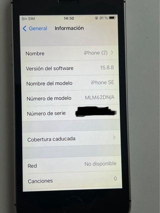 iPhone SE Apple Gris/Plata de 64 G