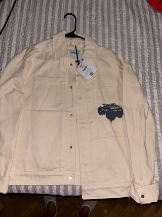Chaqueta Vaquera Bershka Beige Talla S