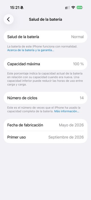 iPhone 16 Pro 256 GB Titanio Blanco | 100% batería