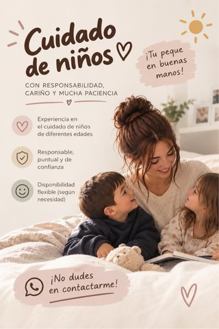 Servicio de niñera/canguro