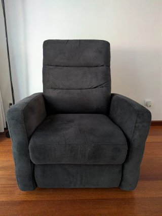 Sillón relax manual Zeus gris