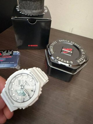Casio G-Shock Blanco Estilo Casioak Completo