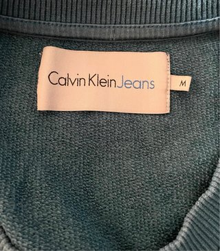 Felpa Calvin Klein Jeans Blu Petrolio