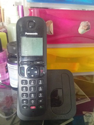 Teléfono Inalámbrico Panasonic Negro