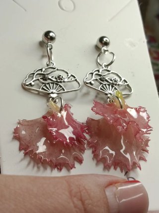 Pendientes pétalo de claveles