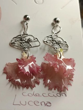 Pendientes pétalo de claveles
