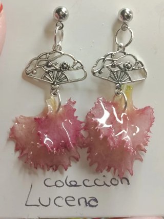 Pendientes pétalo de claveles