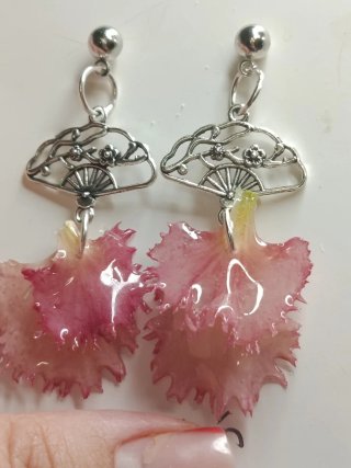 Pendientes pétalo de claveles