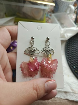 Pendientes pétalo de claveles