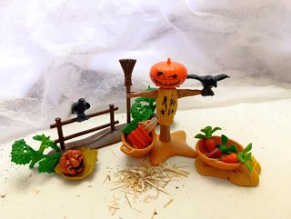 Set Halloween Calabaza Espantapájaros Cuervo Zanah