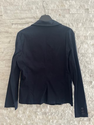 Giacca casual blu scuro cotone.