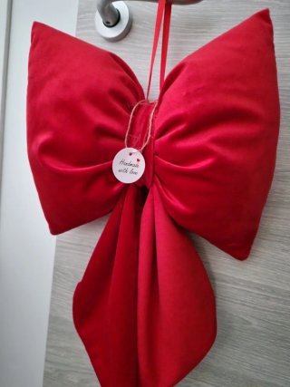 Fiocco in velluto rosso