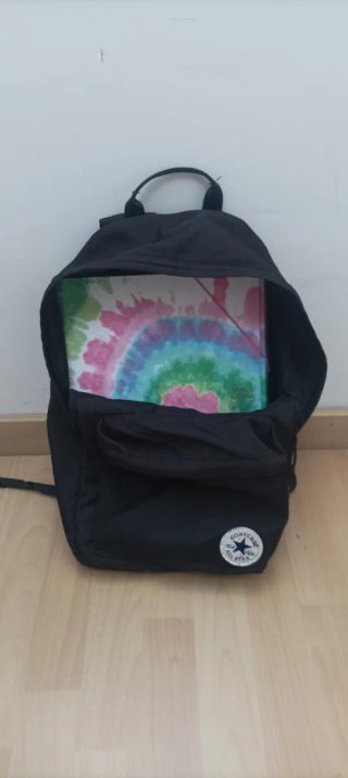 Mochila Converse Negra con bolsillo PC