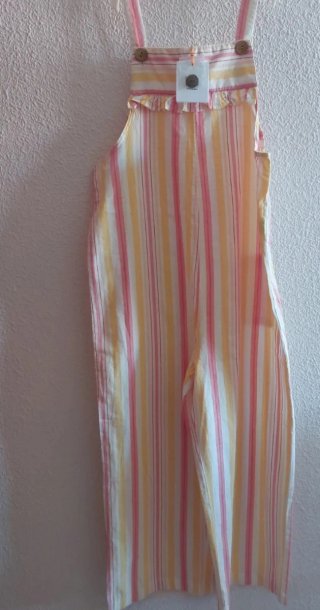 Peto niña rayas rosa y amarillo sin estrenar