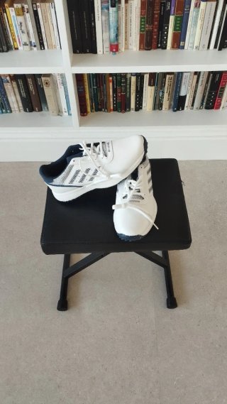 Zapatos de Golf Adidas Blancos y Azules