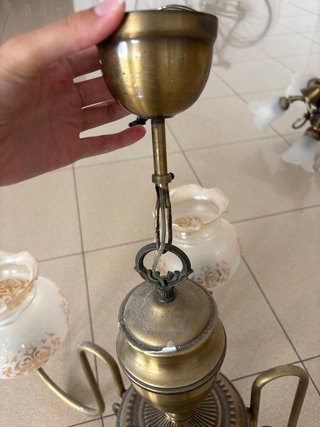 Lámpara antigua 5 bombillas