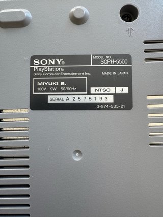 PlayStation 1 SCPH-5500 Giappone NTSC-J