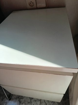 Mesitas de noche MALM blancas