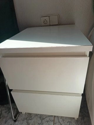 Mesitas de noche MALM blancas