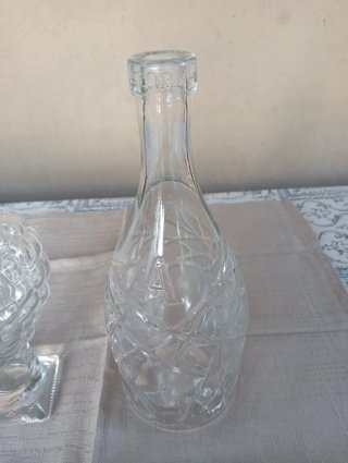 Set 2 Bottiglie Vintage Lavorate
