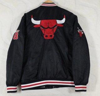 Chaqueta Bomber Chicago Bulls NBA Negra Talla L