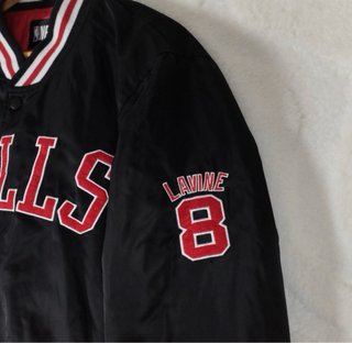 Chaqueta Bomber Chicago Bulls NBA Negra Talla L
