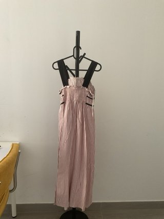 Vestido largo Hipercor rayas rosas